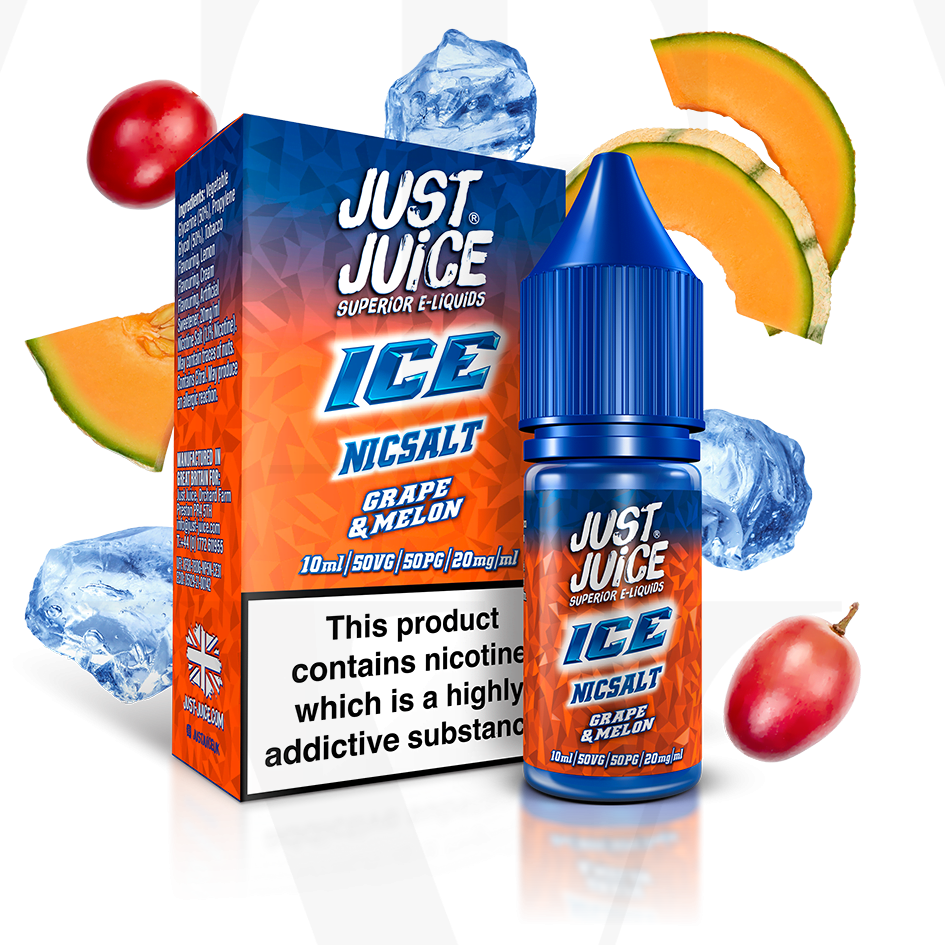 Grape & Melon Ice nicotine salt e-liquid - Just Juice