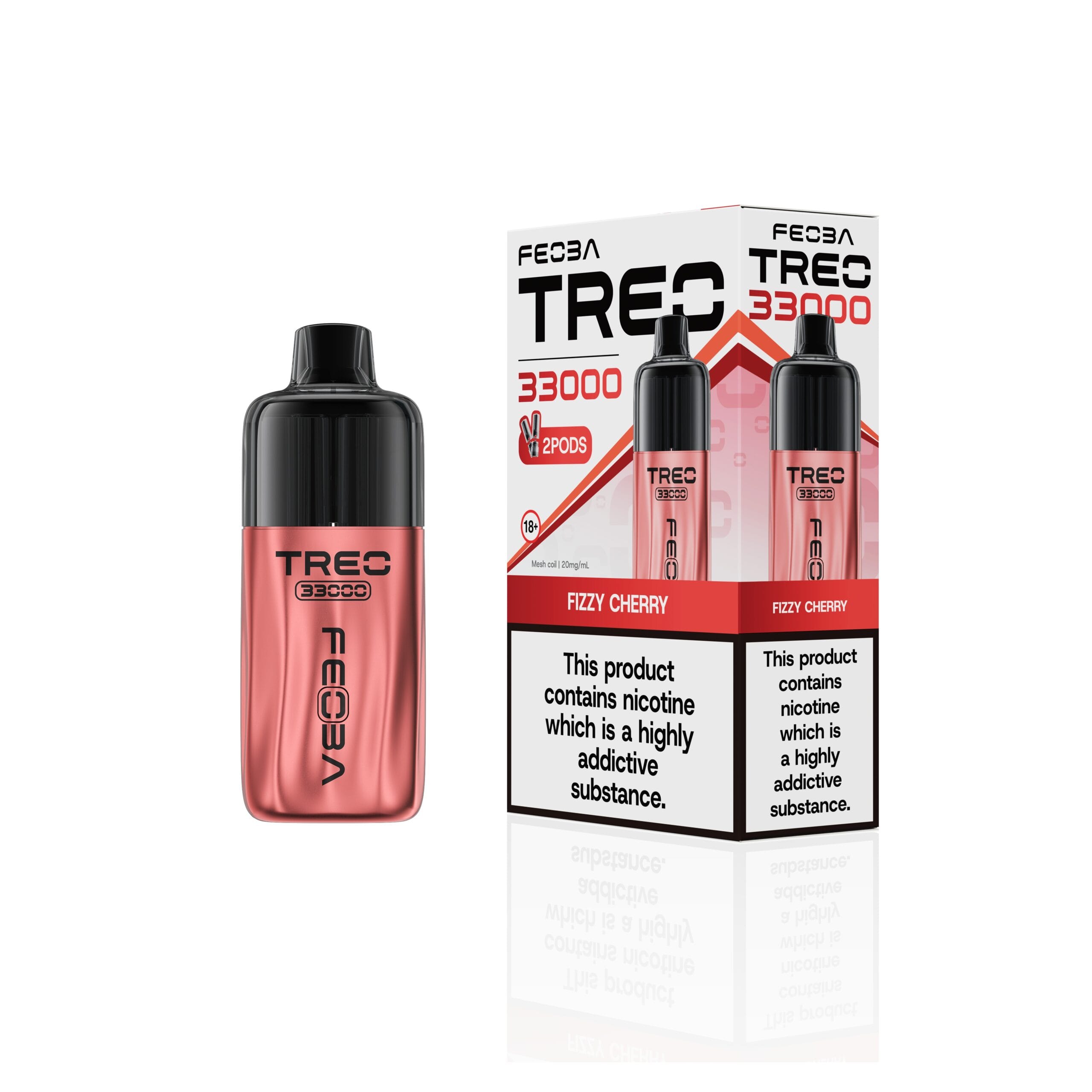 feoba-treo-33k-kit-FIZZY CHERRY FEOBA TREO 33K PRE-FILLED VAPE KIT - Image 6