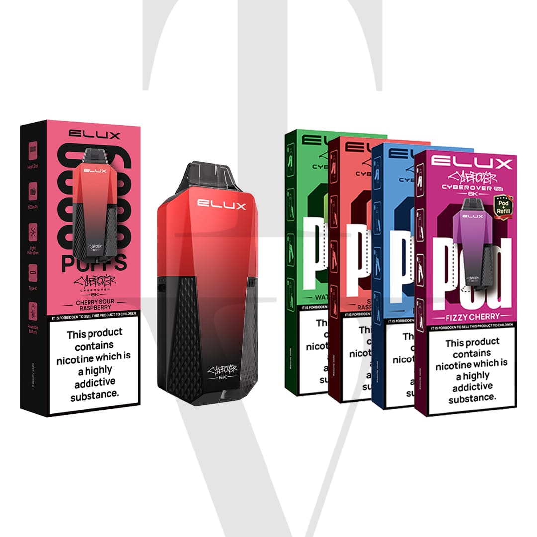 ELUX-CYBEROVER-6K-VAPE-KIT-30K-BUNDLE ELUX CYBEROVER 6K VAPE KIT - 30K BUNDLE - Image 1