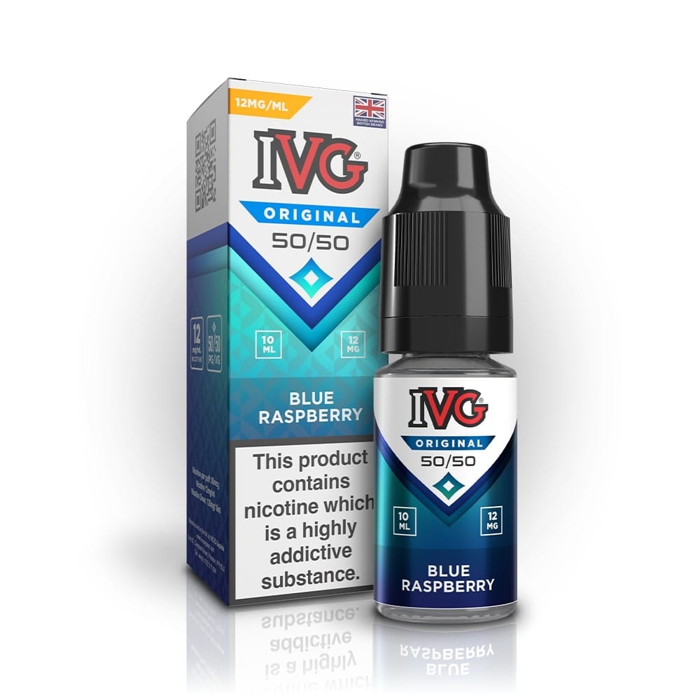 ivg-original-50:50-nicsalt-12mg-Blue Raspberry IVG ORIGINAL 50/50 NIC SALT E-LIQUIDS - Image 2
